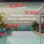 Fraudulent website: quratedplaces.com SCAM SCAM